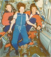 TM-12 crew aboard Mir