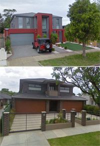 Ugly new neighborhood houses