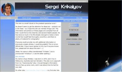 Sergei Krikalyov - 10/8/2004