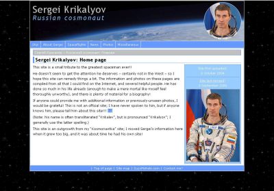 Sergei Krikalyov - 14/11/2006