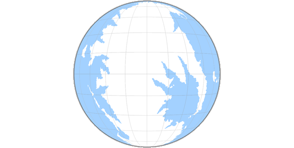 My map, globe projection