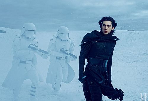 Adam Driver as Kylo Ren in Vanity Fair magazine