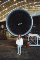Me in front of 747 engine