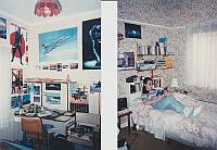 My bedroom desk in 1998; Michele in her bedroom