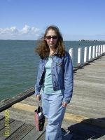 Suzy on the pier at Hastings