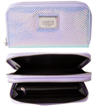 Colette double zip around wallet